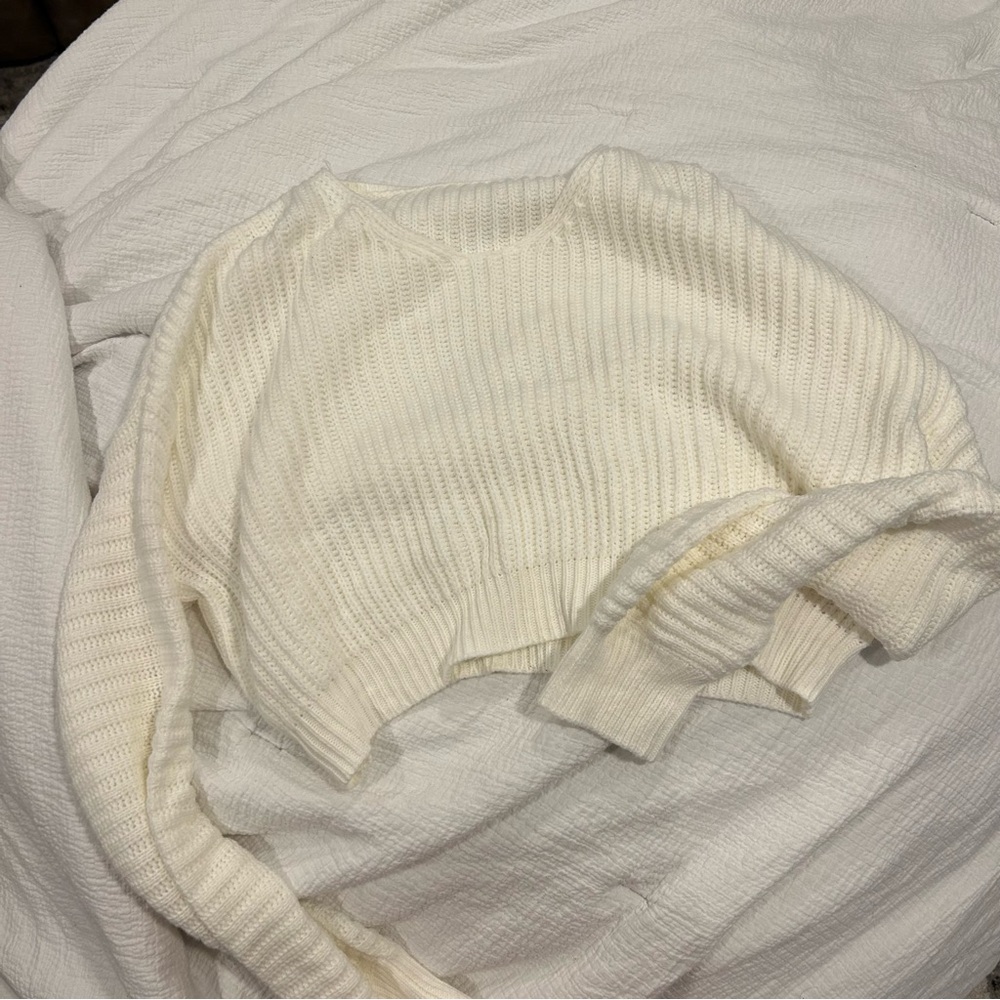 Cream cropped sweater